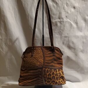 Via Piaggi Leopard Print Women's Bag